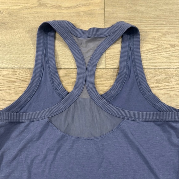 Athleta Women’s Topanga Dusty Blue Racerback Tank Top with Mesh - Picture 9 of 9
